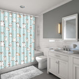 Bathroom,Pedestal,Toilet,Cover,Shower,Curtain,Hooks