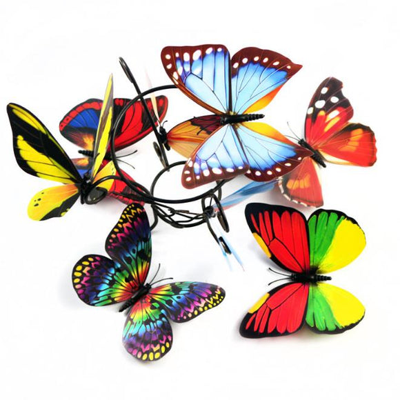 10Pcs,Double,Pieces,Colorful,Butterfly,Sticker,Fridge,Magnet,Decor,Applique