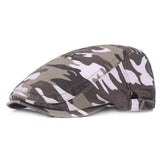 Washed,Cotton,Camouflage,Beret,Newsboy,Buckle,Adjustable,Outdoors,Sunshade,Forward