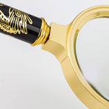 Embossed,Dragon,Handle,Magnifying,Overgild,Glasses,Folding,Reading,Glasses