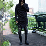 Men's,Gothic,Sleeve,Asymmetric,Shirt,Spring,Autumn,Comfortable,Hiking,Travel