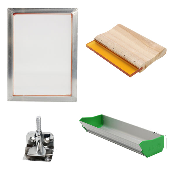 Screen,Printing,Tools,Aluminum,Frame,Hinge,Clamp,Emulsion,Coater,Squeegee