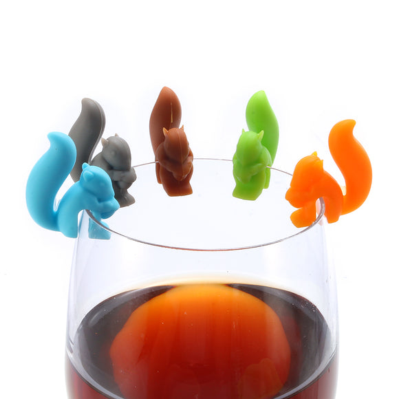 KCASA,Silicone,Squirrel,Holder,Glass,Charms,Drinks,Maker,Tools