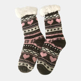 Christmas,Jacquard,Velvet,Socks,Thickening,Lambskin,Socks