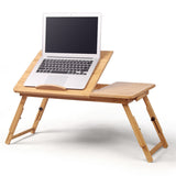 Portable,Folding,Bamboo,Laptop,Table,Office,Stand,Computer,Notebook,Books,Business,Office,Supplies