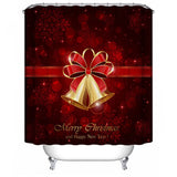 180x180cm,Christmas,Shower,Curtain,Pedestal,Toilet,Cover