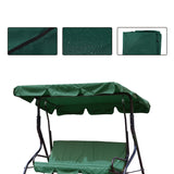 Seater,Green,Outdoor,Garden,Patio,Swing,Sunshade,Cover,Waterproof,Canopy,Cover