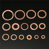 150Pcs,Solid,Copper,Washers,Assorted,Washer,Plastic,Sizes