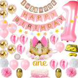 Happy,First,Birthday,Party,Decorations,Birthday,Banner,Topper,Balloons