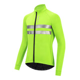 WOSAWE,Winter,Thermal,Fleece,Men's,Cycling,Jacket,Safety,Reflective,Bicycle,Windproof,Clothing