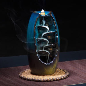 Incense,Burner,Backflow,Incense,Ceramic,Crafts,Incense,Ddiffuser,Office,Mountain,River,Handicraft,Incense,Holder