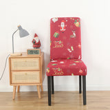 Chair,Covers,Christmas,Printed,Elastic,Dining,Protector,Cover,Wedding,Party,Decoration
