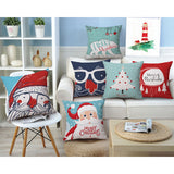 Christmas,Linen,Cushion,Cover,45*45,Pillowcase,Cushions,Throw,Pillow,Decor,Festive