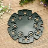 Wigwam,Bamboo,Climbing,Plant,Flower,Support,Holder,Plate