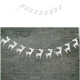 Christmas,Silver,Christmas,Banners,Paper,Garlands,Christmas,Party,Supplies