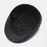 Men's,Woolen,Padded,Beret,Casual,Outdoor,Visor,Forward