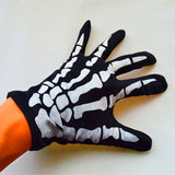 Fashion,Halloween,Skeleton,Ghost,Demon,Elastic,Skull,Gloves