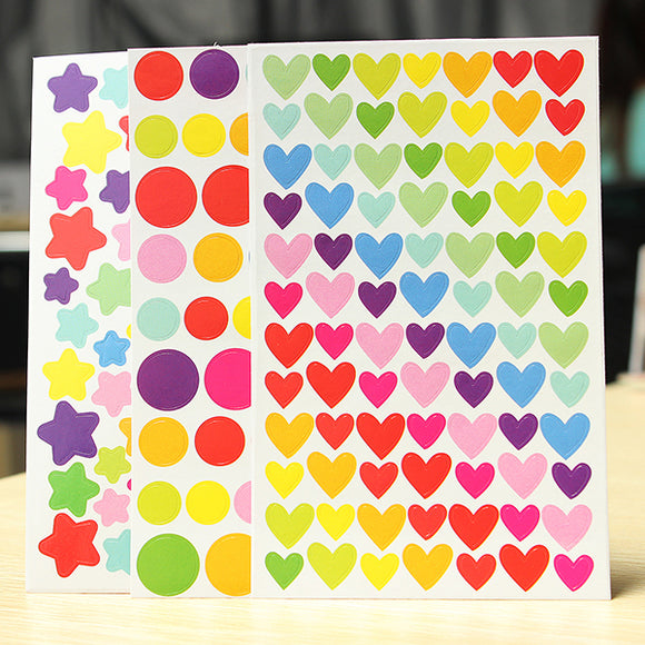 Sheet,Colorful,Rainbow,Sticker,Diary,Planner,Journal,Albums,Photo