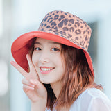 Women,Cotton,Leopard,Fisherman,Outdoor,Resistence,Bucket