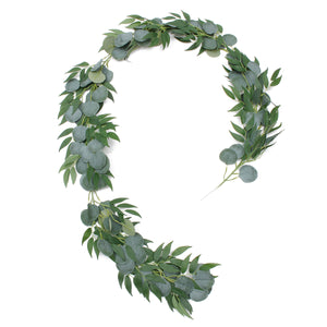 Artificial,Silver,Dollar,Eucalyptus,Garland,Greenery,Willow,Wedding,Garden,Decorations