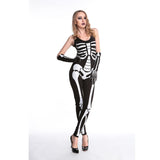 Uniforms,Halloween,Party,Skeleton,Conjoined,Clothing,Women,Couples,Skull,Suits