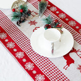 Christmas,Cotton,Linen,Tablecloth,Dining,Table,Runners,Wedding,Party,Decor