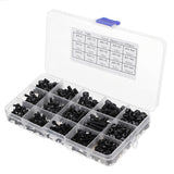 Suleve,MXCH5,500Pcs,Carbon,Steel,Screw,Socket,Assortment