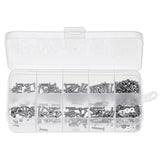 Suleve,M2SH2,480Pcs,Socket,Button&Flat,Screw,Stainless,Steel,Assortment