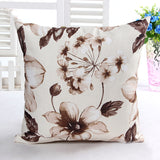 Honana,45x45cm,Vintage,Leaves,Flower,Bamboo,Linen,Throw,Pillow,Waist,Cushion,Cover