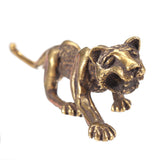 Chinese,Antique,Collection,Asian,Brass,leopard,Exquisite,Holder,Statue,Decorations