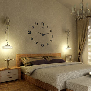 Large,Clock,Decorative,Luxurious,Silent,Modern,Decorations,Mirror,Surface