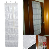 24Pocket,Hanging,Stainless,Steel,Holder,Shoes,Nonwoven,Fabric,Organizer,Storage,Closet