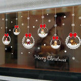 Christmas,Hanging,Balls,Stickers,Decoration,Vinyl,Decals,Window,Removable,Adhesive,Stickers