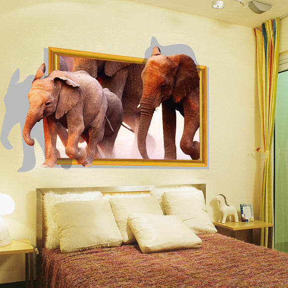 Stickers,Elephant,Window,Simulation,Stickers,Living,Decoration,Stickers,Furniture,Creative
