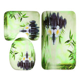 Bamboo,Printing,Waterproof,Bathroom,Shower,Curtain,Toilet,Cover,Carpet