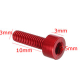 Suleve,M3AH2,10pcs,M3x10mm,Socket,Screws,Aluminum,Alloy