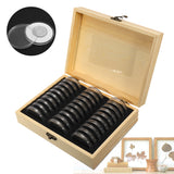Display,Holder,Storage,Wooden,30Pcs,51.5mm,Round,Certified,Capsules