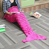 180x90,Knitting,Mermaid,Blanket,Stripe,Super,Sleep