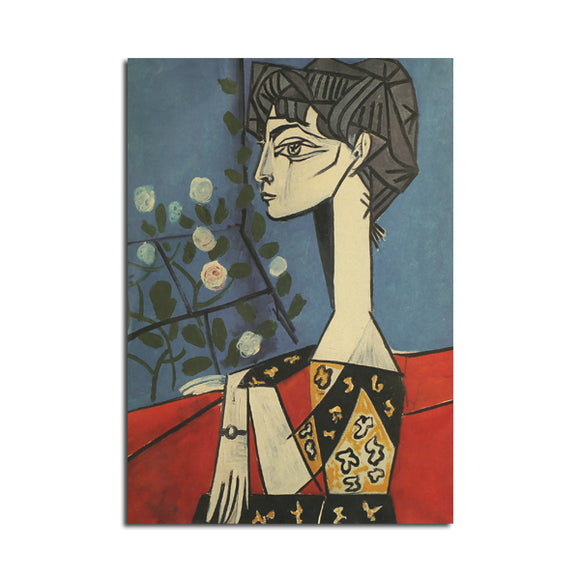 Picasso,Jacqueline,Flowers,Poster,Kraft,Paper,Poster