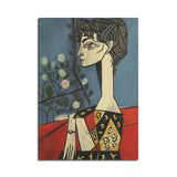 Picasso,Jacqueline,Flowers,Poster,Kraft,Paper,Poster