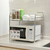 Kitchen,Stainless,Steel,Racks,Microwave,Floor,Storage,Double,Seasoning