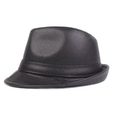 Leather,Winter,Thicken,Grandpa,Bowler