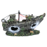 Aquarium,Ornament,Wreck,Sailing,Boats,Destroyer,Decor,Model