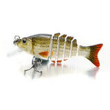 ZANLURE,4Piece,Multi,Jointed,Fishing,Baits,Lifelike,Segments,Swimbait,Crankbaits"