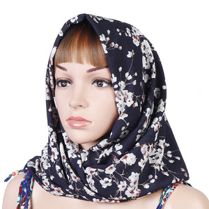 Women,Muslim,Printting,Headscarf,Scarf,Floral,Windproof,Breathable,Turban