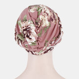 Women,Flower,Printing,Turban,Cotton,Casual,Breathable