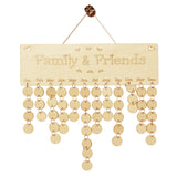Wooden,Anniversary,Calendar,Board,Family,Friends,Birthday,Calendar,Special,Dates,Hanging