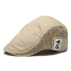 Retro,Embroidery,Cotton,Beret,Women,Casual,Forward,Peaked
