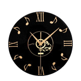 Emoyo,ECY003,Musical,Clock,Black,Album,Clock,Office,Decorations