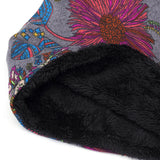Women,Velvet,Thicken,Beanie,Collar,Cashmere,Fashion,Painting